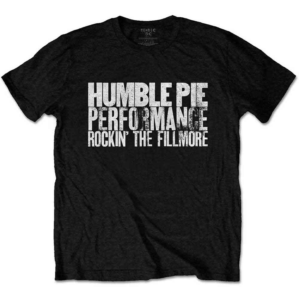 Humble Pie Unisex T-Shirt Rockin The Fillmore Black (XL)