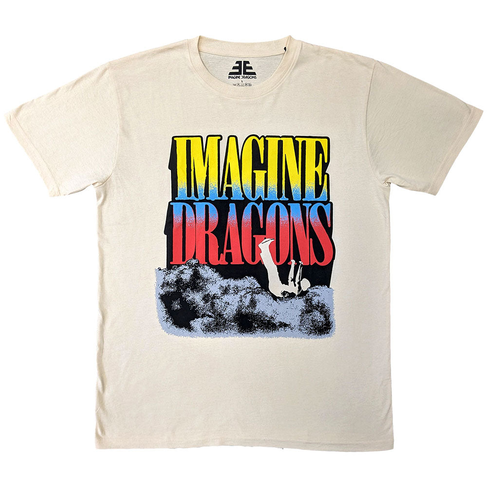 Imagine Dragons Unisex T-Shirt Falling Clouds Natural (XL)