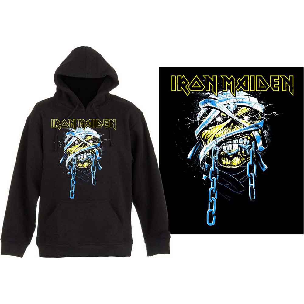 Iron Maiden Unisex Pullover Hoodie Powerslave (S) – Simply4Deals, image size:1000x1000