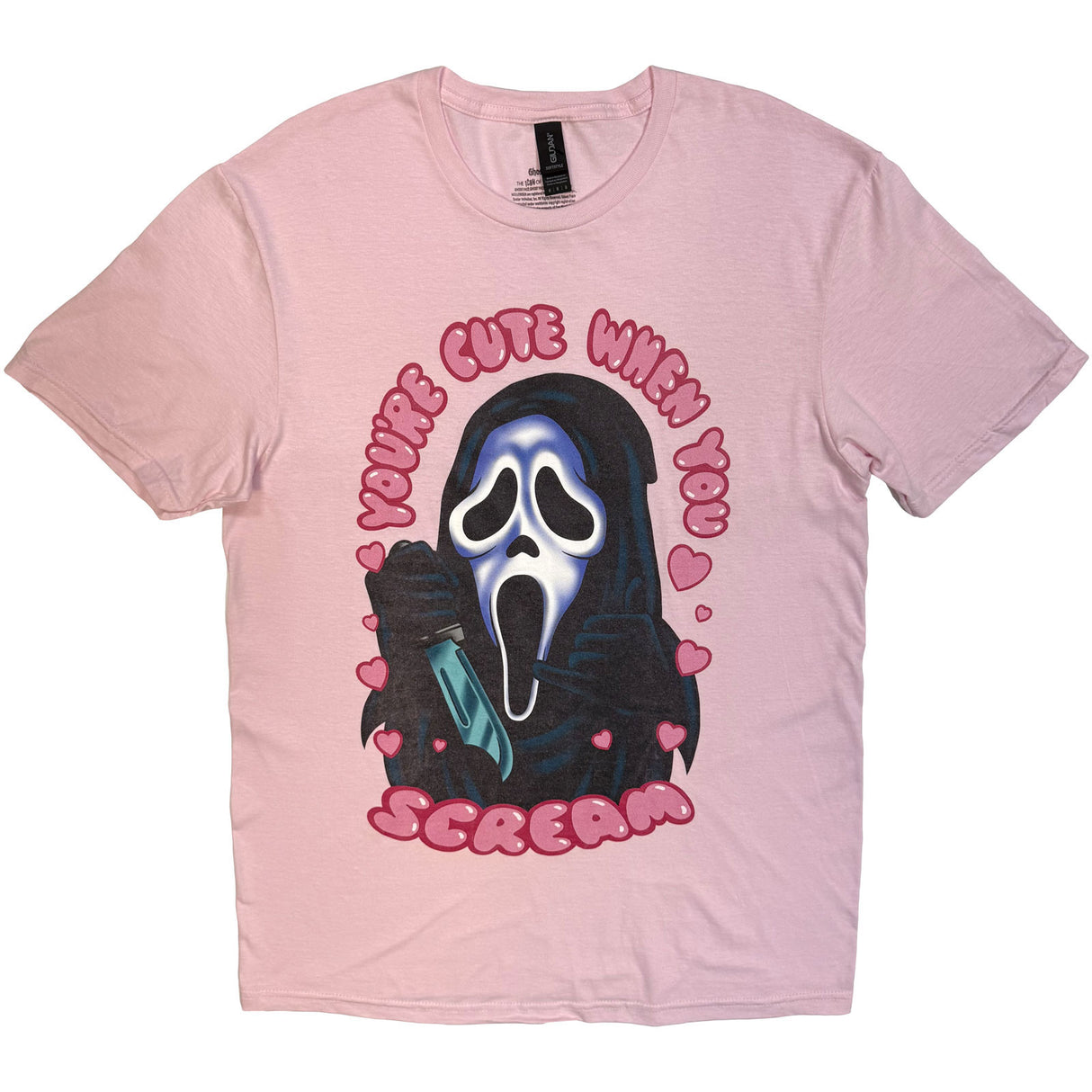 Ghostface Unisex T-Shirt You're Cute When You Scream Black (L)