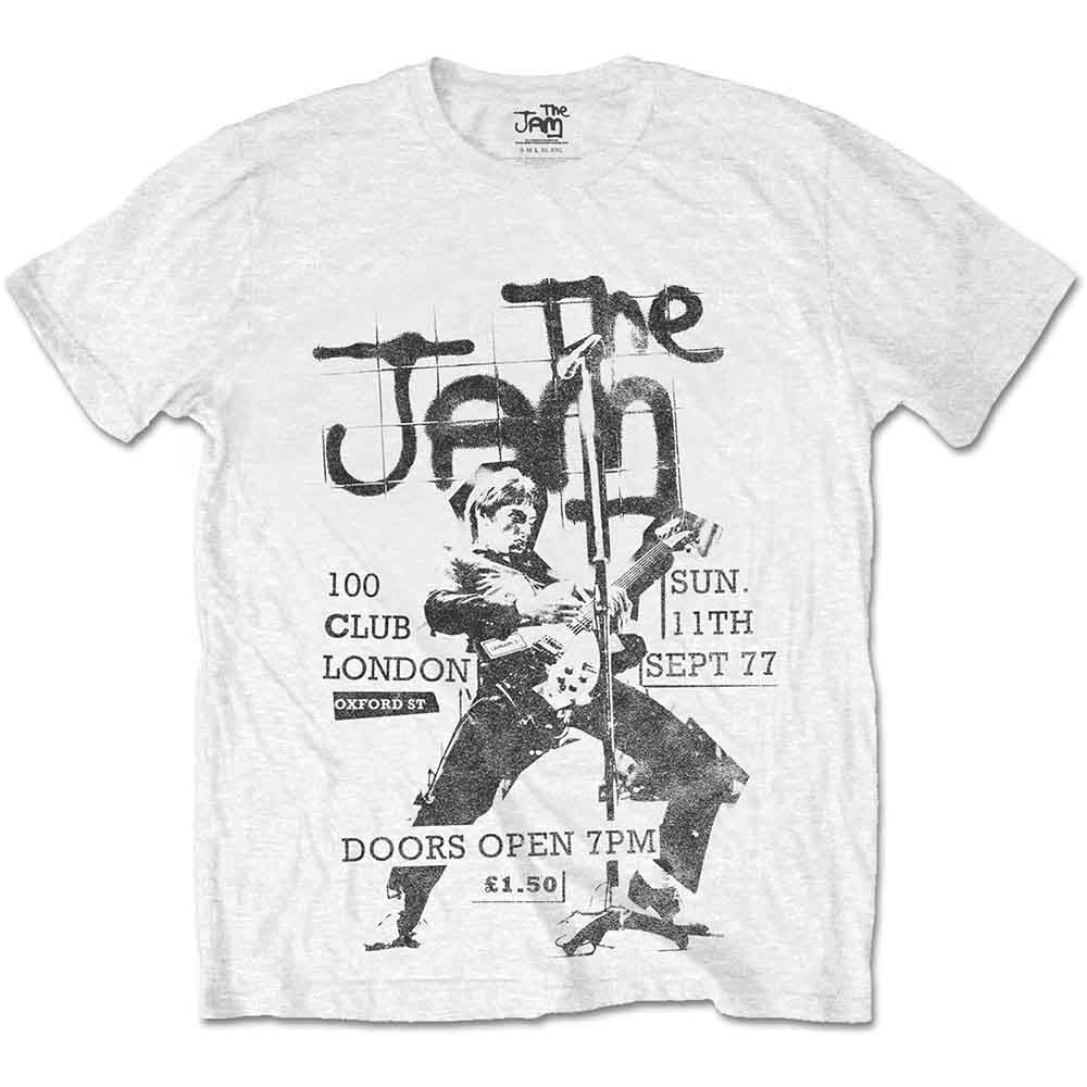 The Jam Men's T-Shirt 100 Club 77 White (XL)