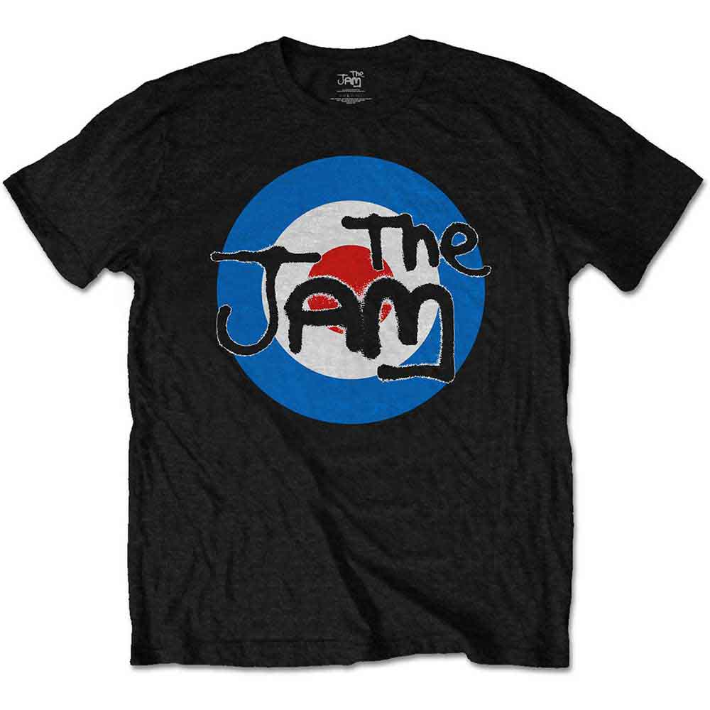 The Jam Men's T-Shirt Target Logo with Soft Hand Inks Black (XL)