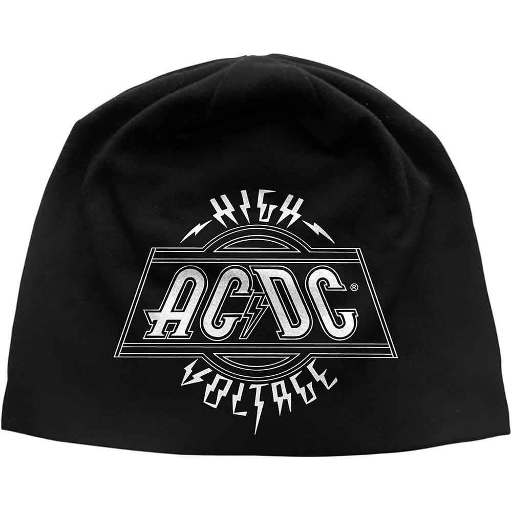 AC/DC Unisex Beanie Hat Voltage (Discharge Print)