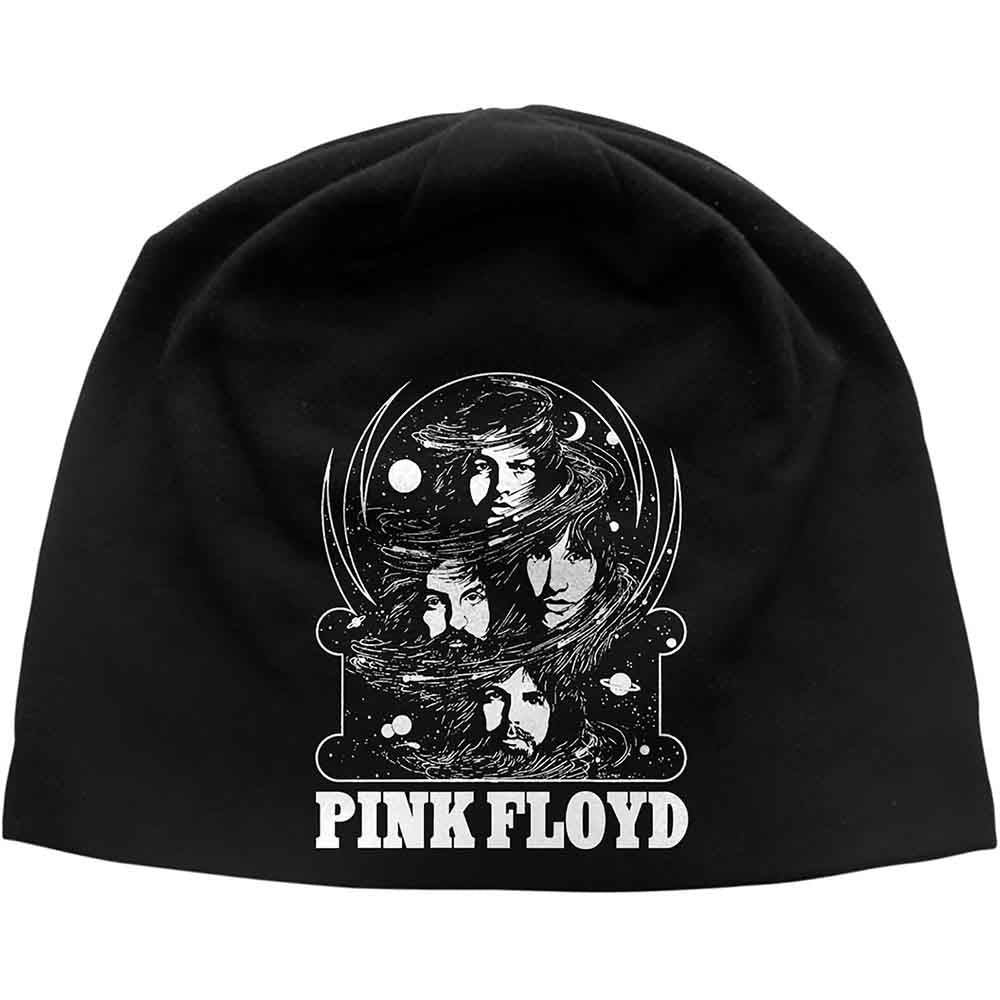 Pink Floyd Beanie Hat Cosmic Faces (Discharge Print)