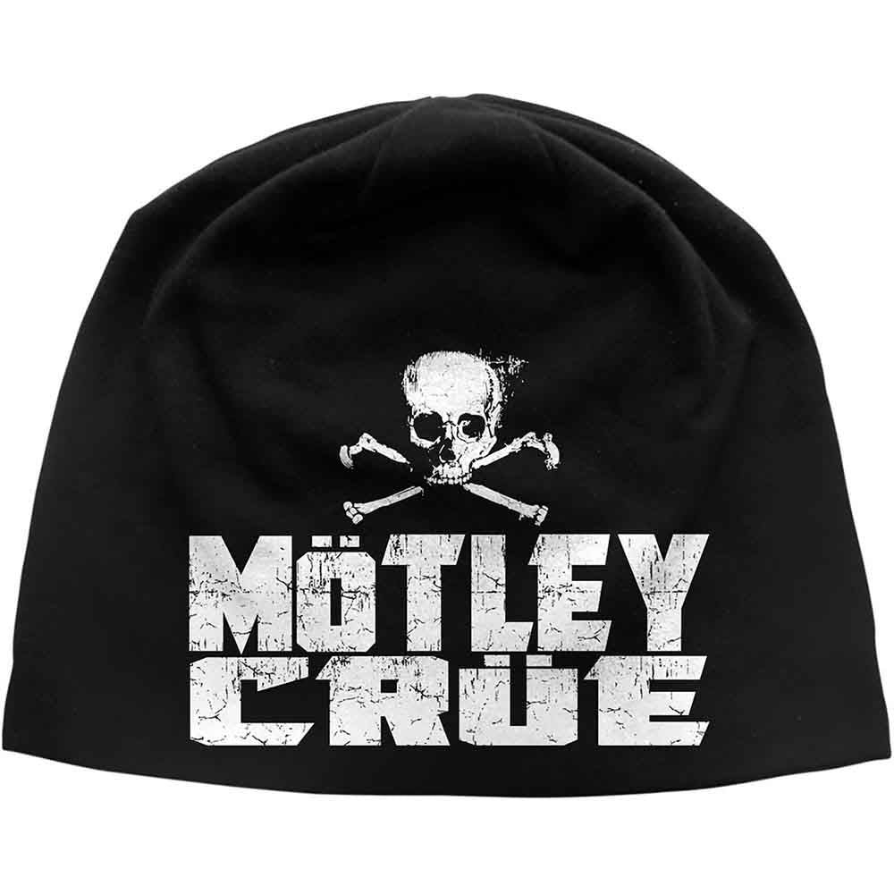 Motley Crue Beanie Hat Skull Black