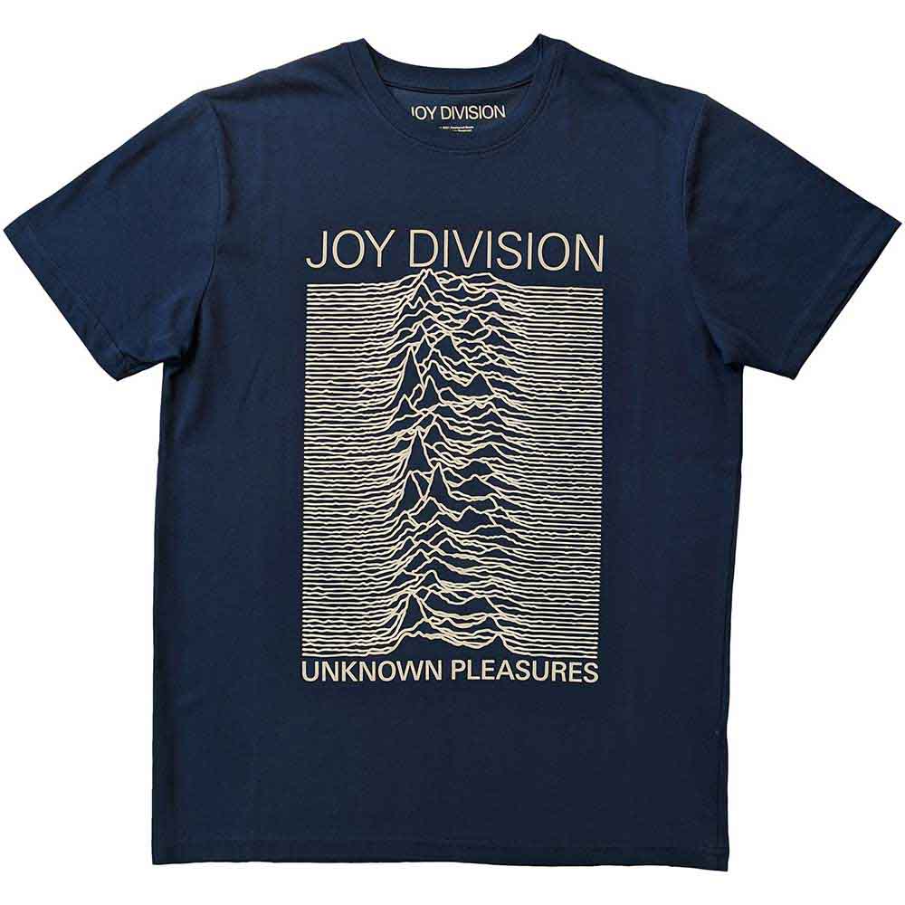 Joy Division Unisex T-Shirt Unknown Pleasures FP Denim Blue (S)