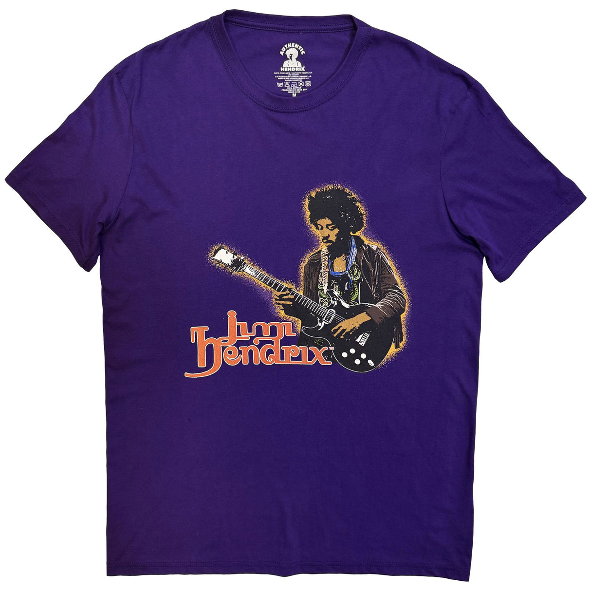 Jimi Hendrix Unisex T-Shirt Halloween Purple (XL)