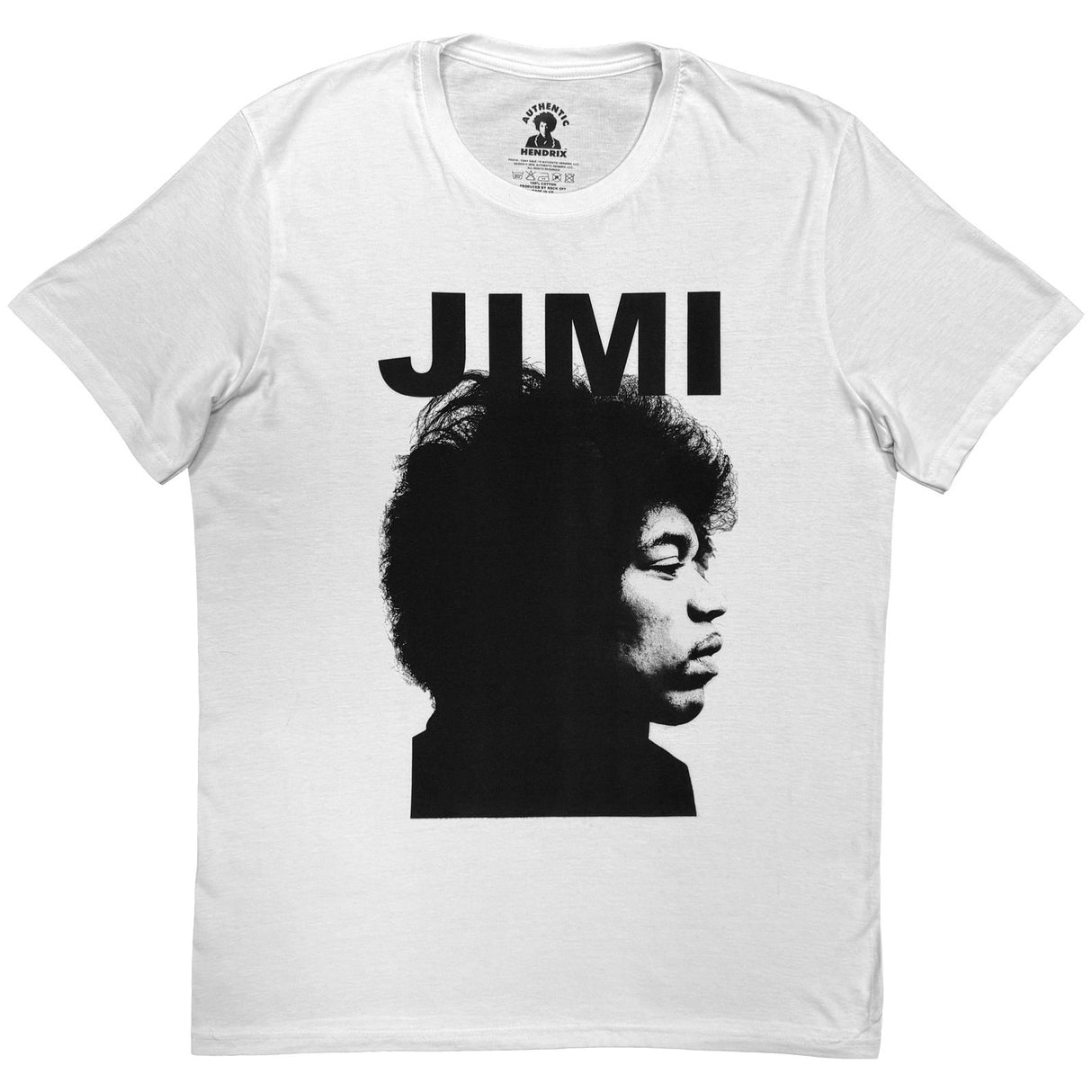 Jimi Hendrix Unisex T-Shirt Side Shot White (XXL)