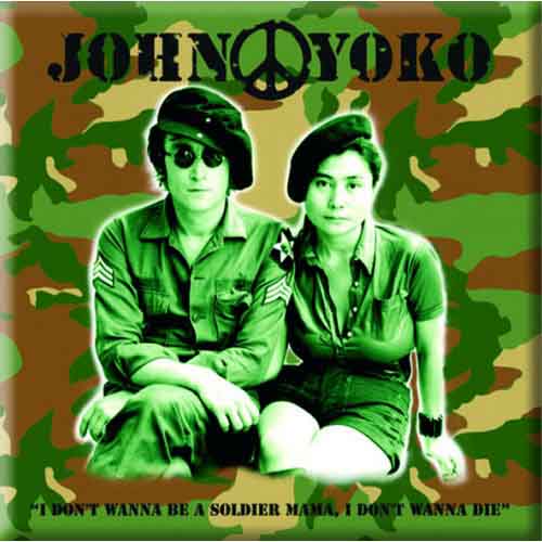 John Lennon Fridge Magnet Soldier