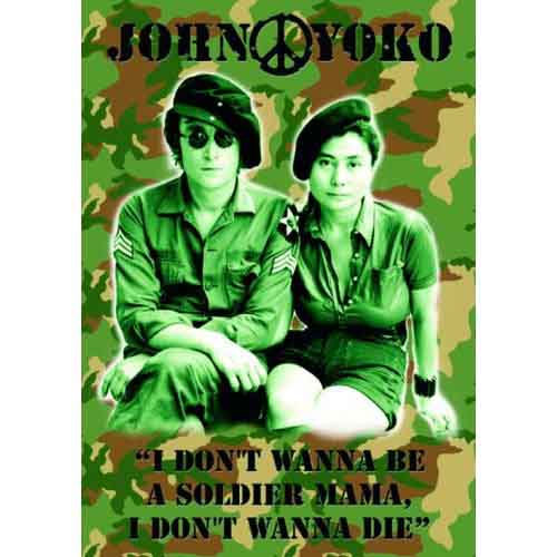 John Lennon Postcard John & Yoko