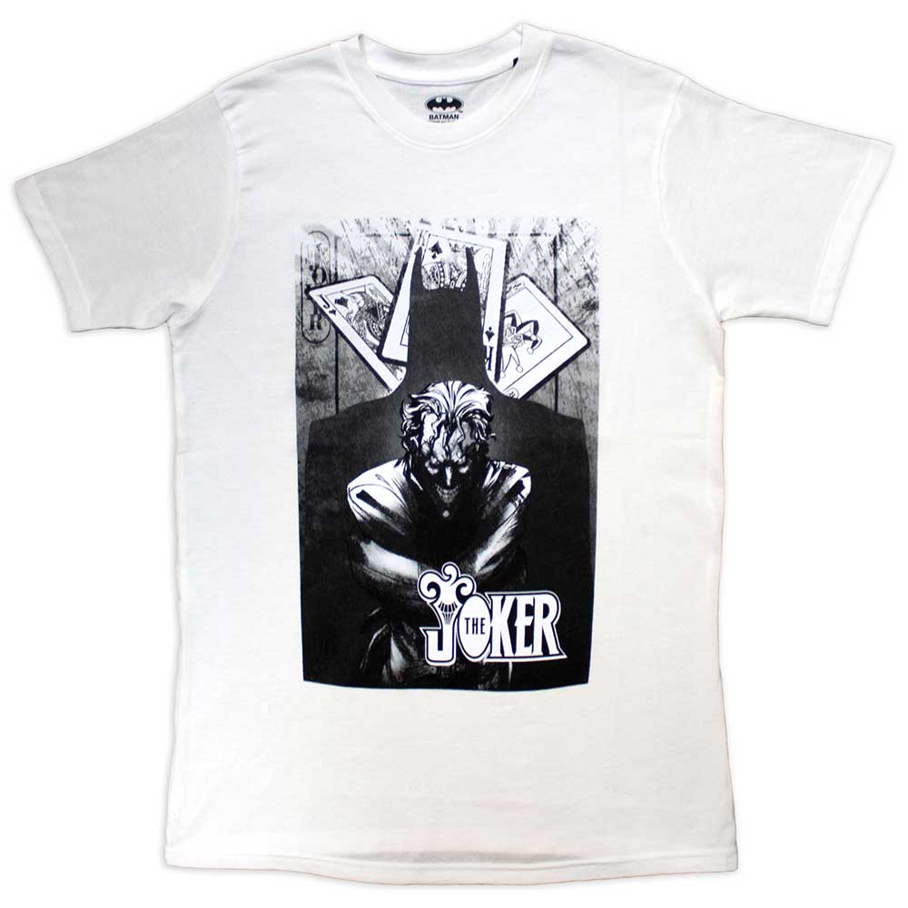 DC Comics Unisex T-Shirt The Joker Menace White (XXL)