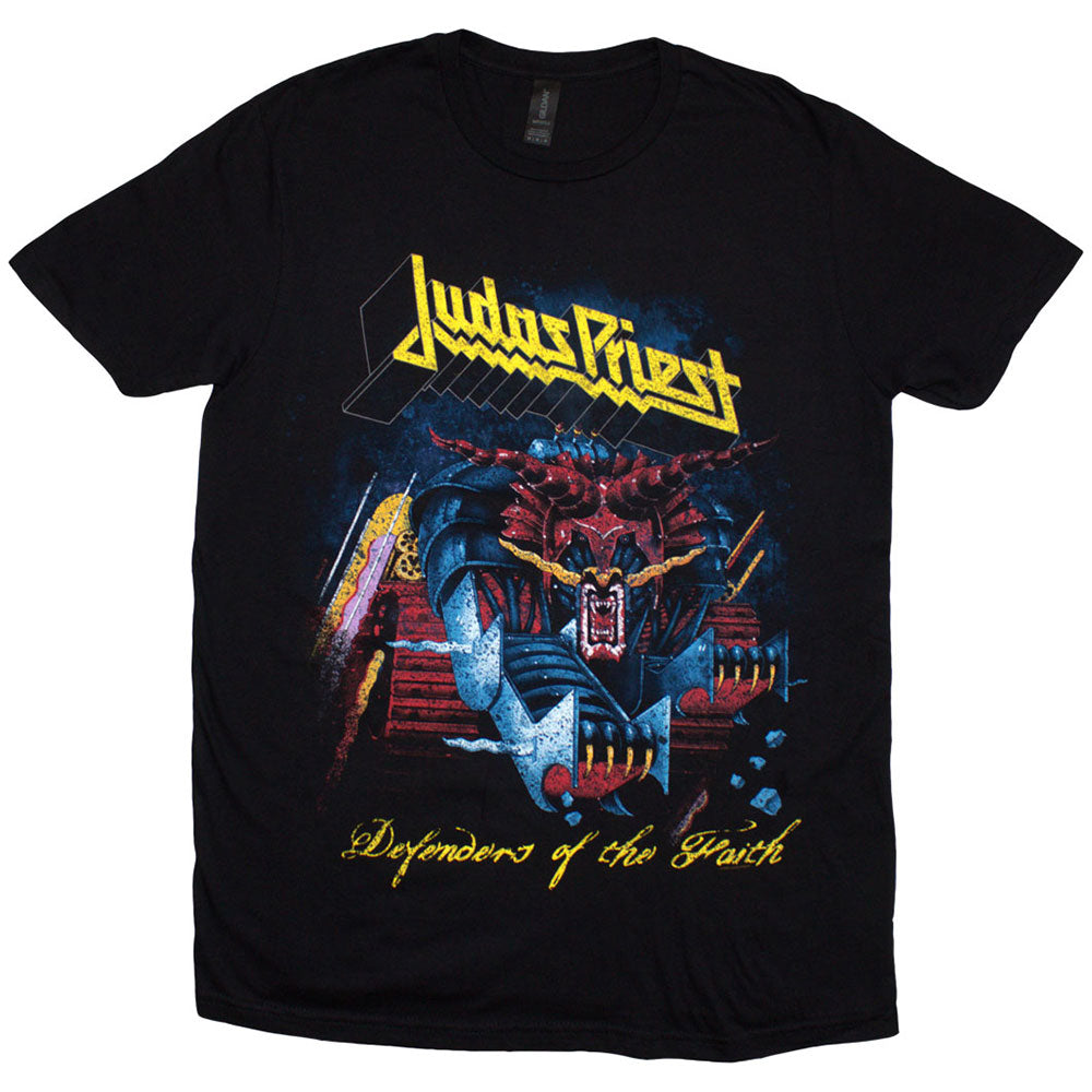 Judas Priest Men's T-Shirt Defender of the Faith Black (L)