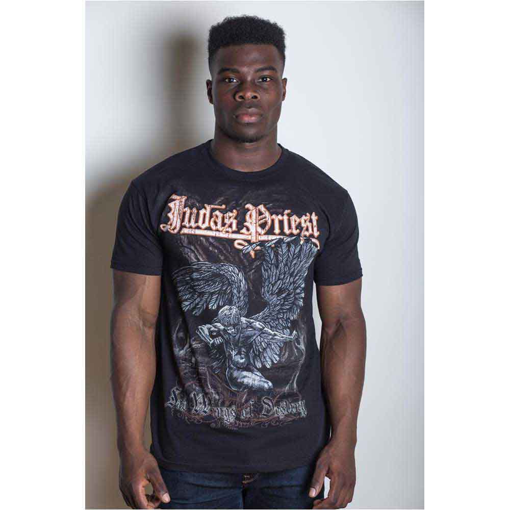 Judas Priest Unisex T-Shirt Sad Wings Black (S)