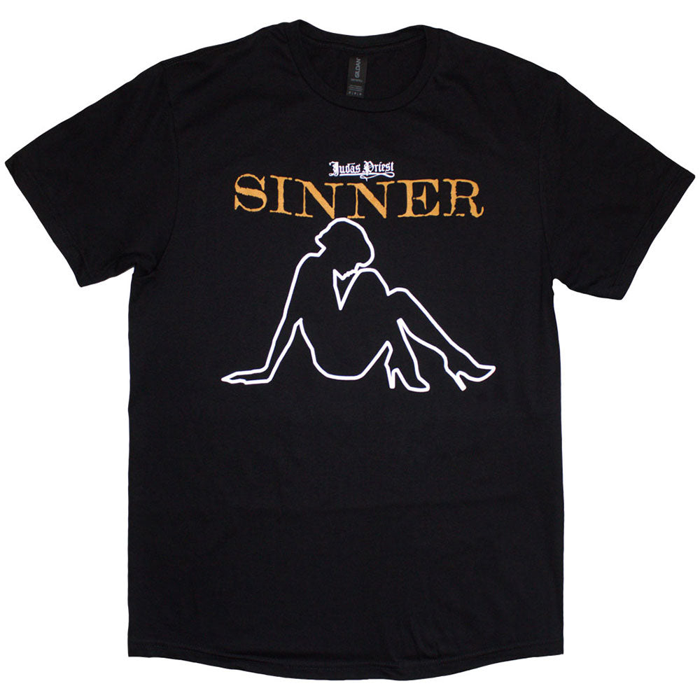 Judas Priest Unisex T-Shirt Sin After Sin Sinner Slogan Lady Black (M)