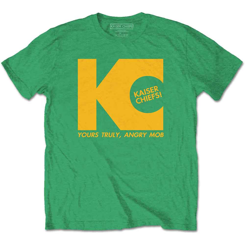 Kaiser Chiefs Unisex T-Shirt Yours Truly Green (S)
