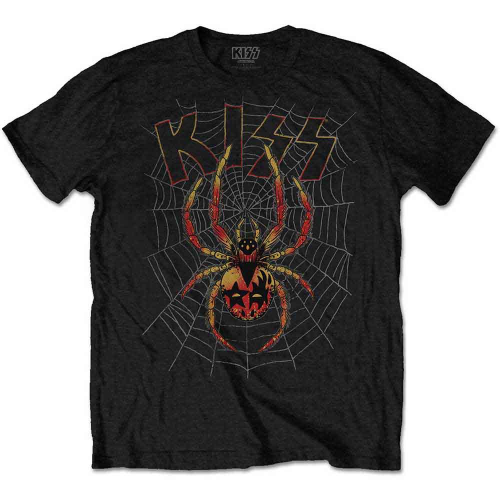 KISS Men's T-Shirt Spider Black (XXL)