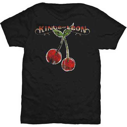 Kings of Leon Men's T-Shirt Cherries Black (M)
