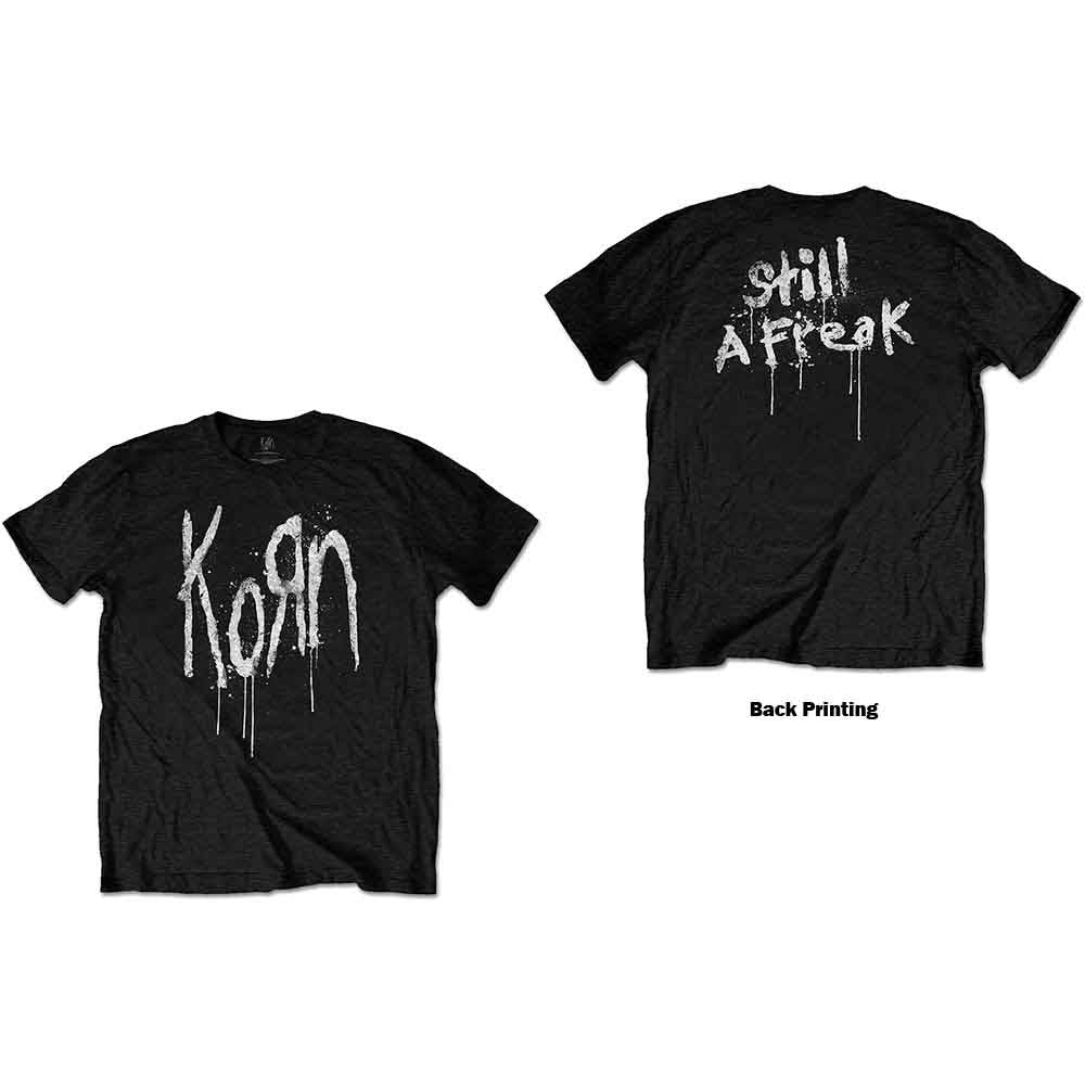 Korn Unisex T-Shirt Still A Freak (Back Print) Black (XXL)