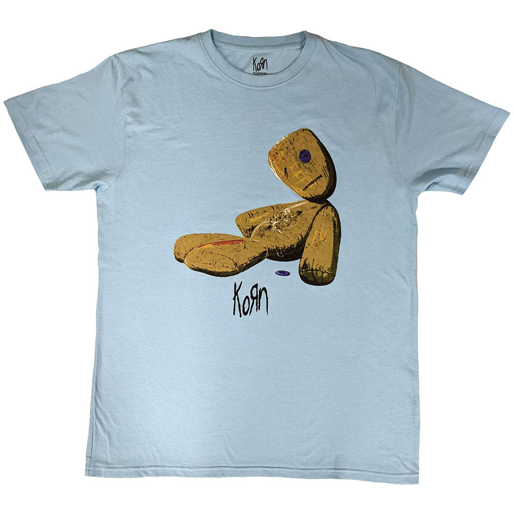 Korn Unisex T-Shirt Issues Doll Light Blue (XXL)