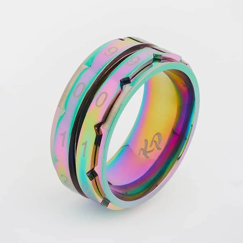KnitPro Row Counter Rainbow Ring Size 8
