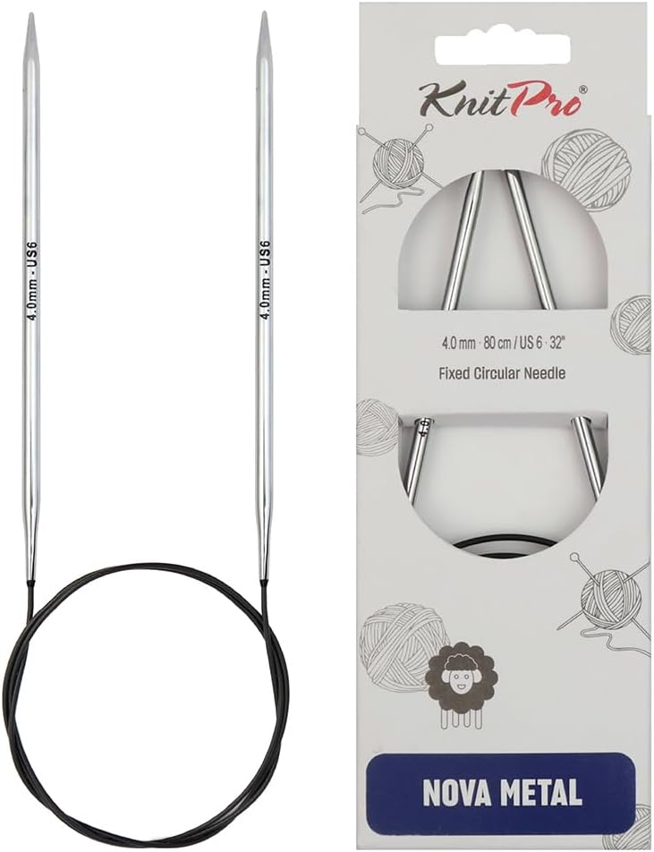 KnitPro Knitting Pins Circular Fixed Nova Metal 120cm x 4.00mm