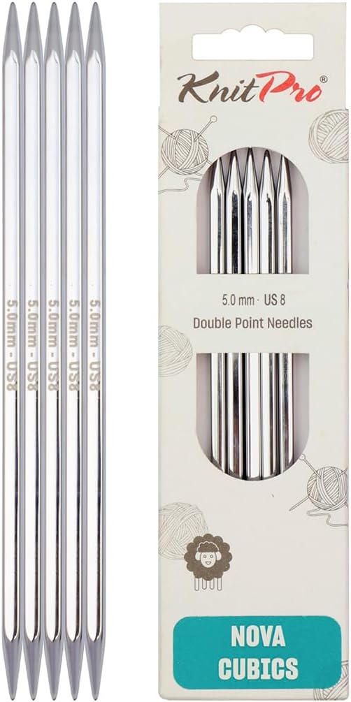 KnitPro Knitting Pins Double-Ended Nova Cubics 15cm x 5.00mm (5pc)