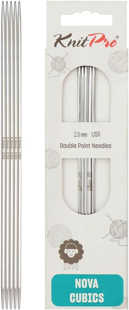 KnitPro Knitting Pins Double-Ended Nova Cubics 20cm x 2.00mm (5pc)