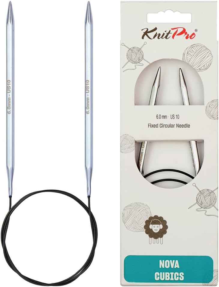 KnitPro Knitting Pins Circular Fixed Nova Cubics 60cm x 6.00mm