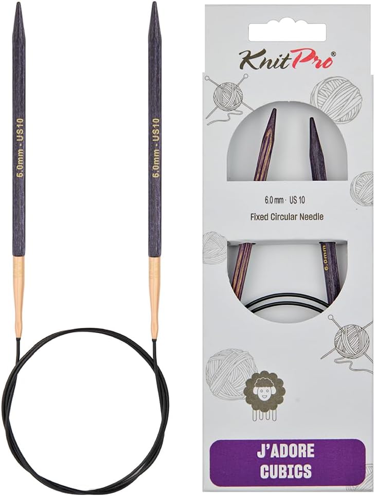 KnitPro Knitting Pins Circular Fixed J'Adore Cubics 40cm x 6.00mm