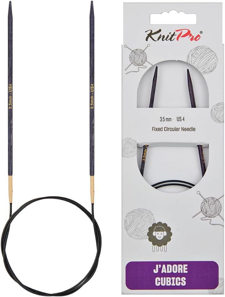 KnitPro Knitting Pins Circular Fixed J'Adore Cubics 80cm x 3.50mm