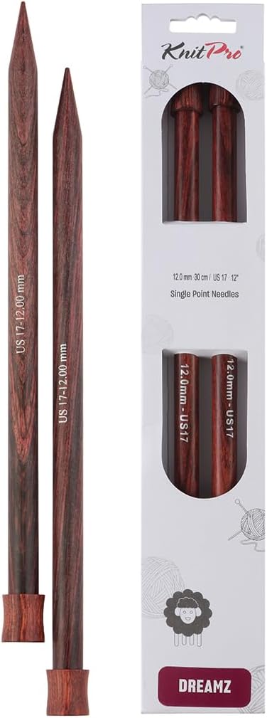 KnitPro Knitting Pins Single-Ended Dreamz 30cm x 12.00mm (Pair)