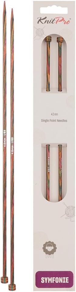 KnitPro Knitting Pins Single-Ended Symfonie 40cm x 4.00mm (Pair)
