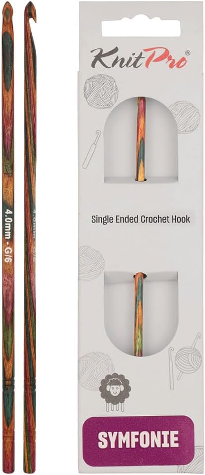 KnitPro Crochet Hook Symfonie 15cm x 4.00mm (Single Ended)