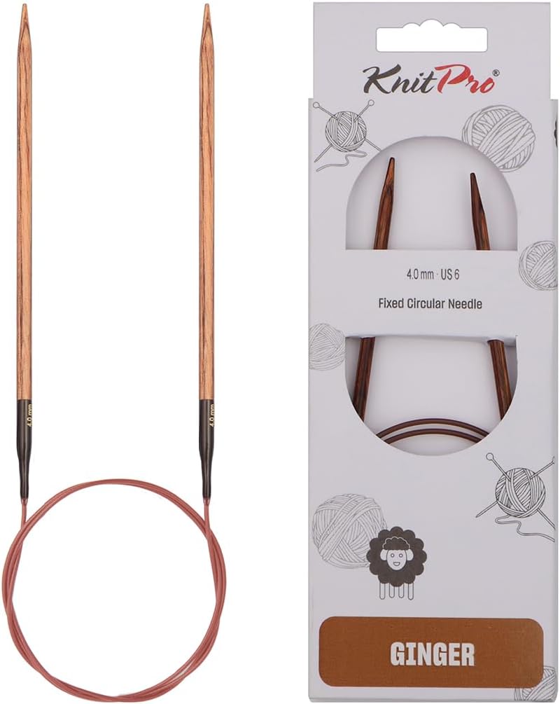 KnitPro Knitting Pins Circular Fixed Ginger 60cm x 4.00mm