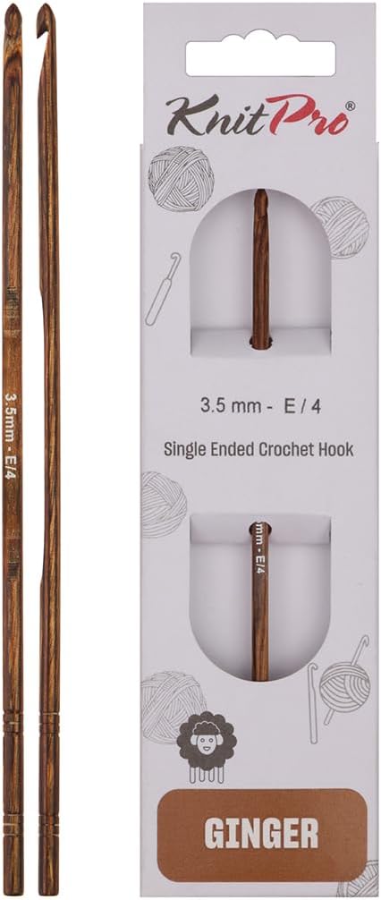 KnitPro Crochet Hook Ginger 15cm x 3.50mm E/4 (Single Ended)