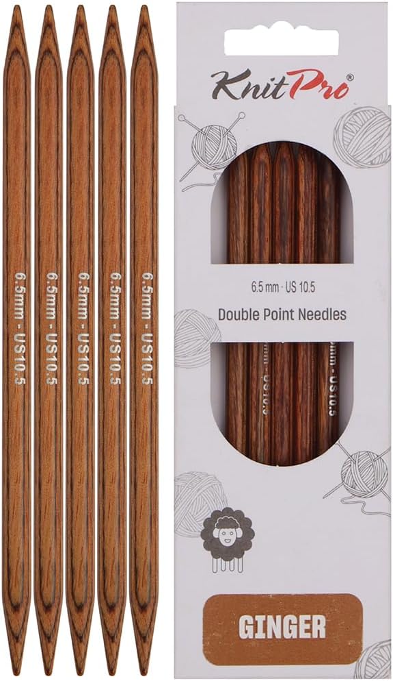 KnitPro Knitting Pins Double-Ended Ginger 12.5cm x 6.50mm (5pc)
