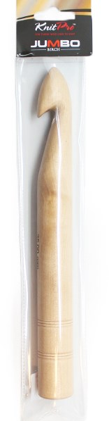 KnitPro Crochet Hook Basix Birch 22.5cm x 30.00mm (Single Ended)