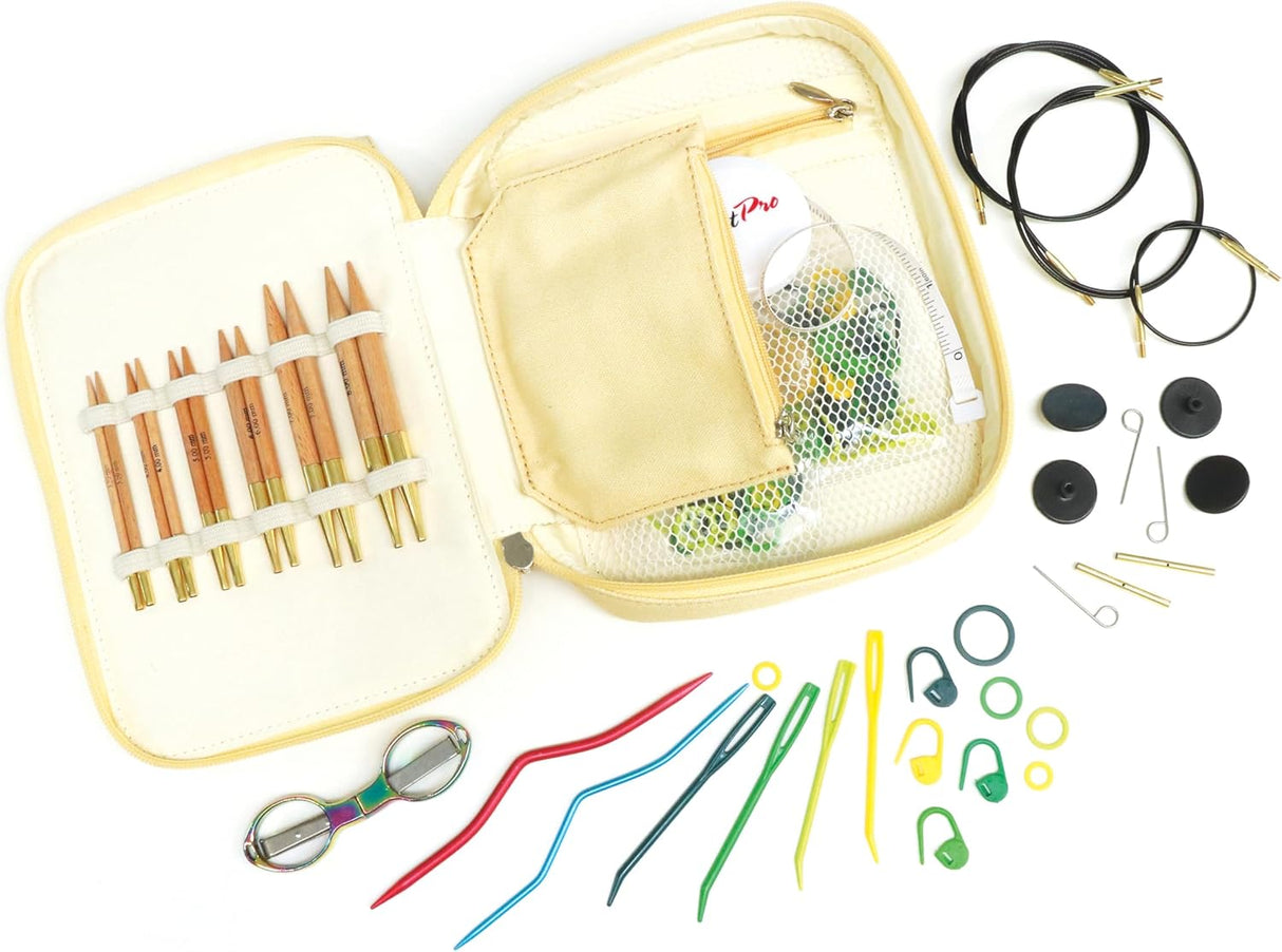 KnitPro Knitting Pins Basix Interchangeable 10cm Beginner Gift Set