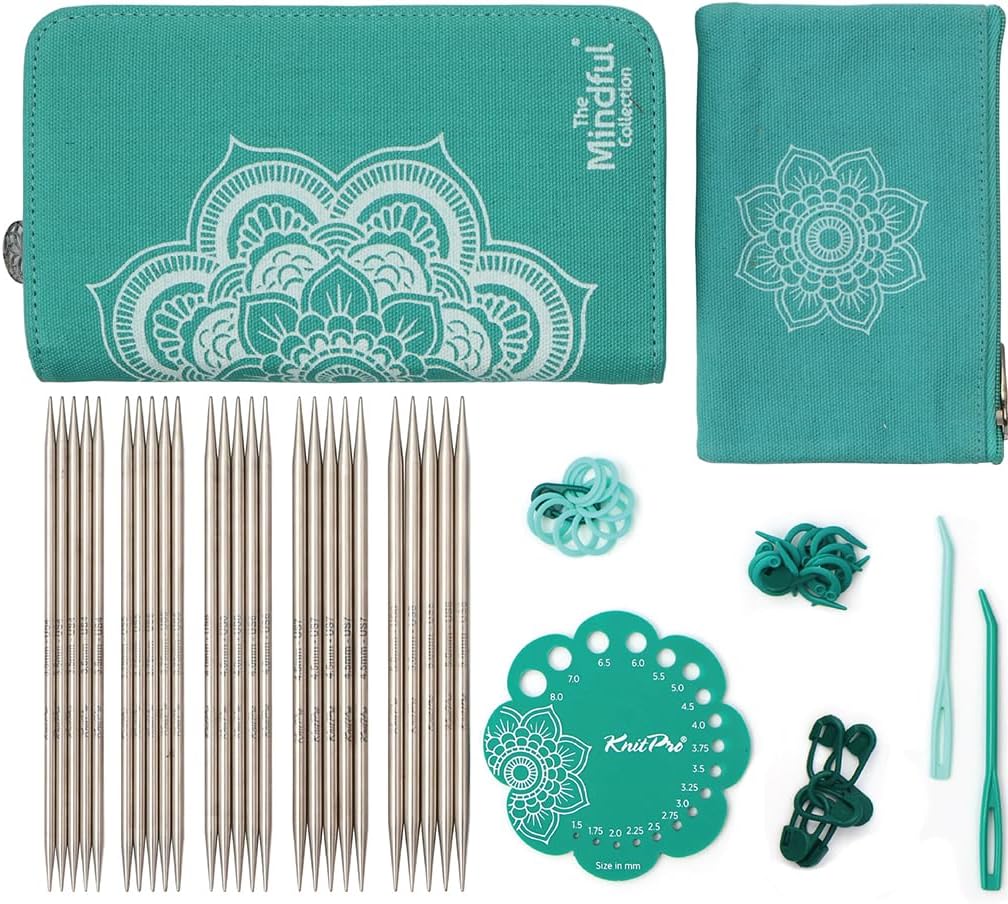 KnitPro Knitting Pin Set Double-Ended Lace (10cm) Mindful Collection - Compassion