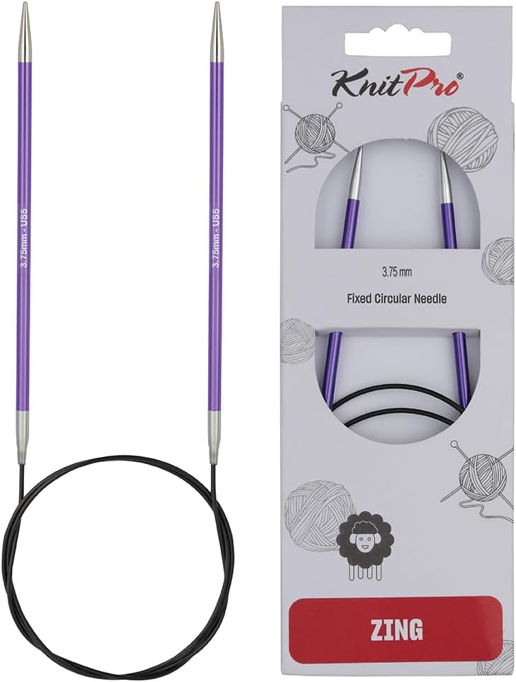 KnitPro Knitting Pins Circular Fixed Zing 40cm x 3.75mm