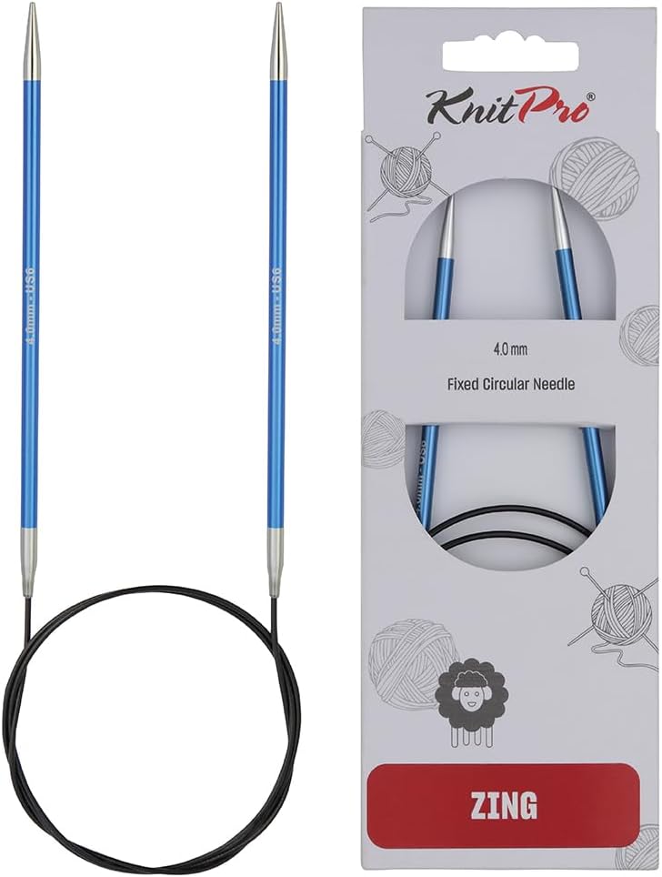 KnitPro Knitting Pins Circular Fixed Zing 100cm x 4.00mm