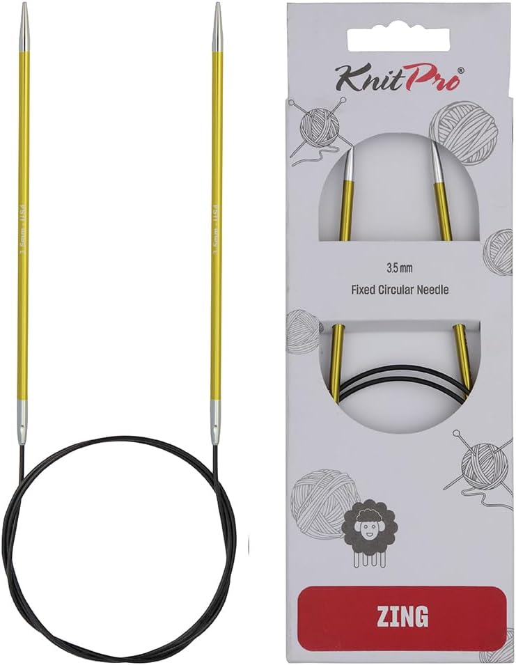 KnitPro Knitting Pins Circular Fixed Zing 150cm x 3.50mm