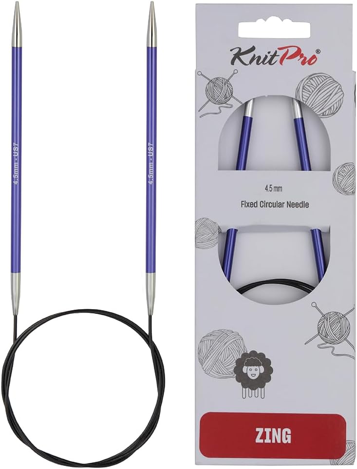KnitPro Knitting Pins Circular Fixed Zing 150cm x 4.50mm