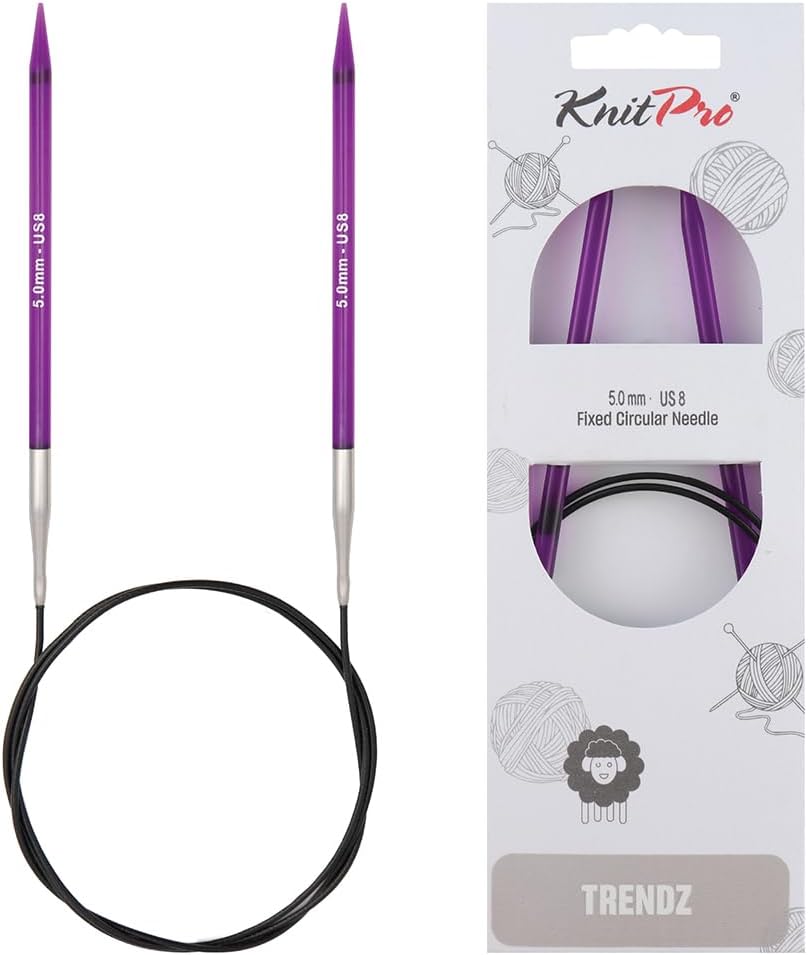 KnitPro Knitting Pins Circular Fixed Trendz 100cm x 5.00mm