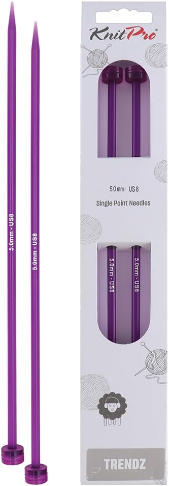 KnitPro Knitting Pins Single-Ended Trendz 15cm x 5.00mm (Pair)