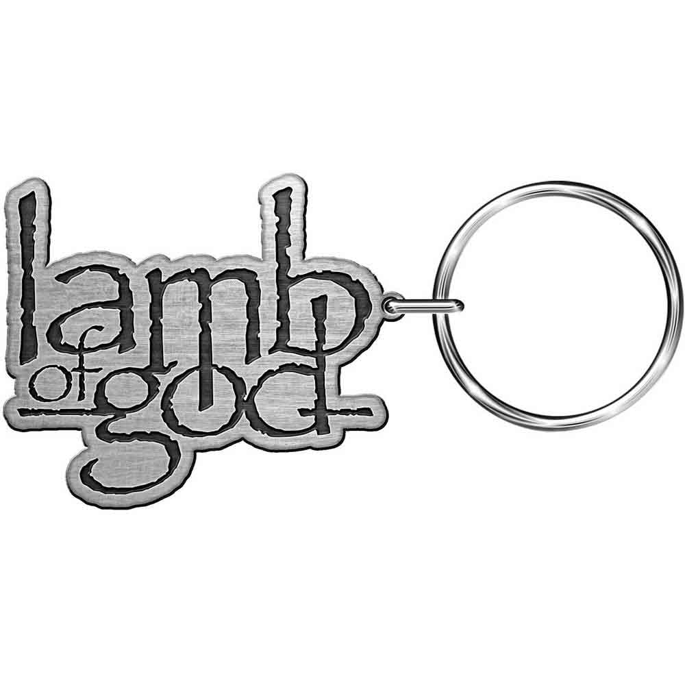 Lamb Of God Keychain Logo White
