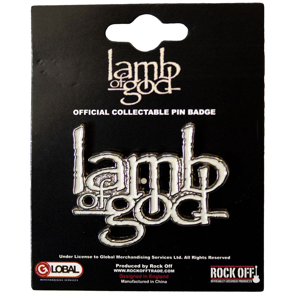 Lamb Of God Pin Badge Logo