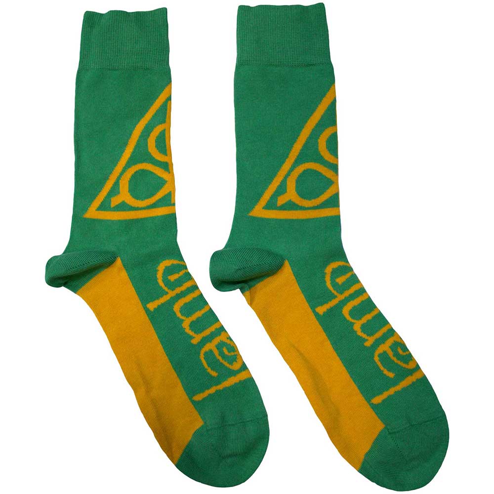 Lamb Of God Unisex Ankle Socks Triangle Green (UK Size 7-11)