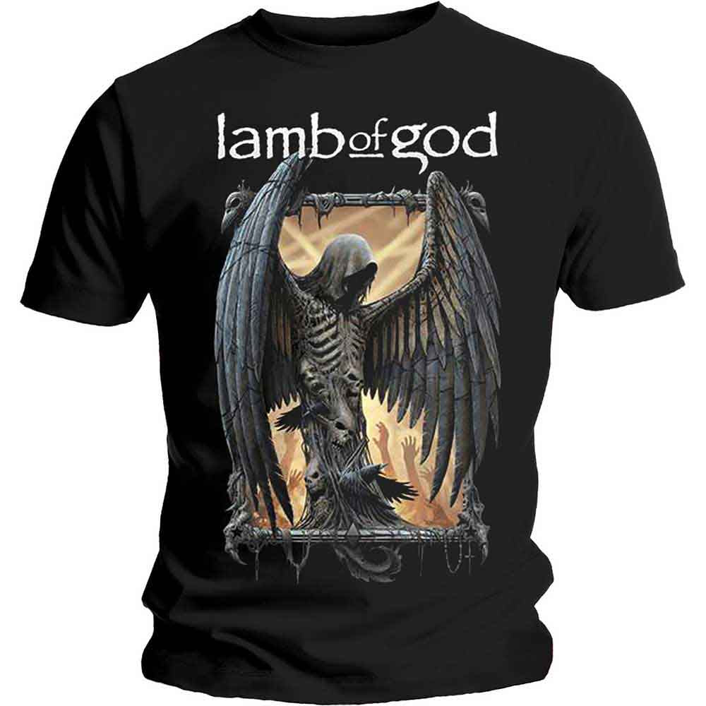 Lamb Of God Mens T-Shirt Winged Death Black (M)