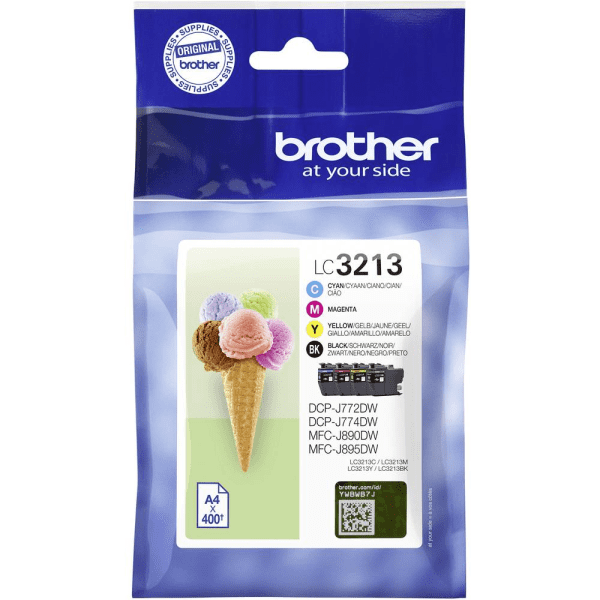 Brother LC3213 Black/Cyan/Magenta/Yellow High Capacity Ink Cartridge Multipack